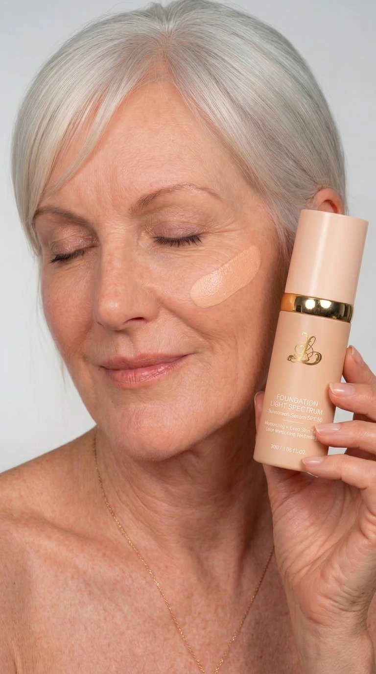 White Cream Glides Over Textured Skin